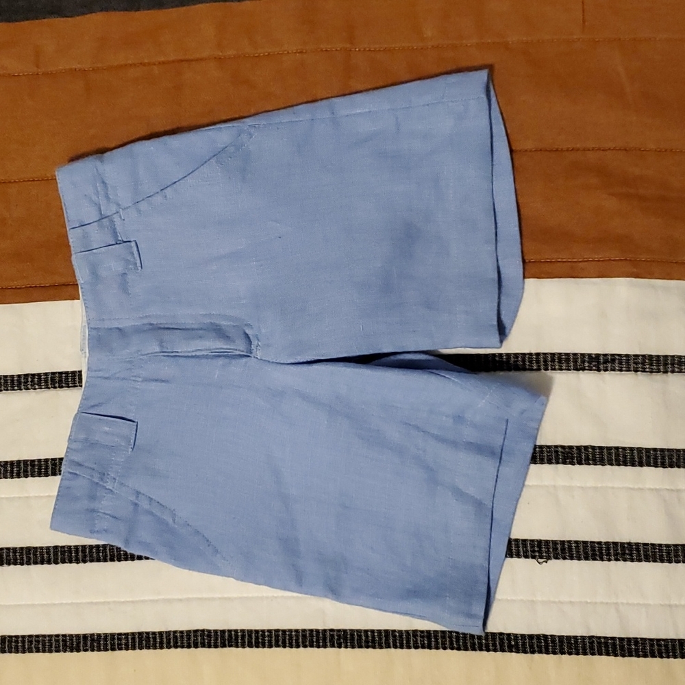 T.F. Laurence NWT Light Blue Linen Shorts